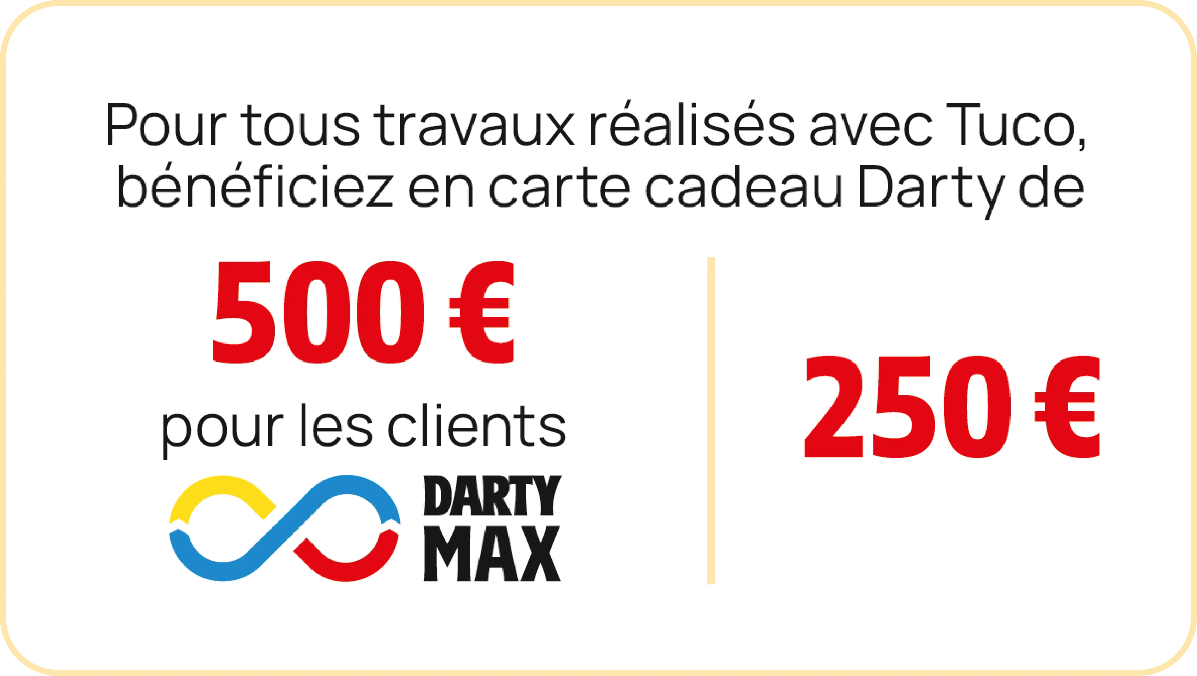 Offre promotionnelle : 500€ pour les clients Darty Max