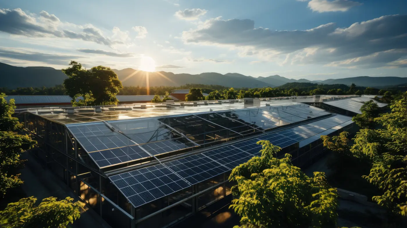 Des panneaux solaires organiques dans une ferme