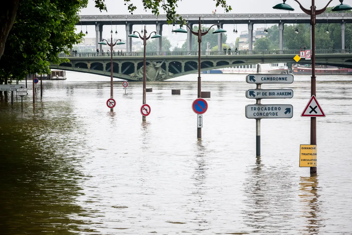 innondation de la Seine à Paris