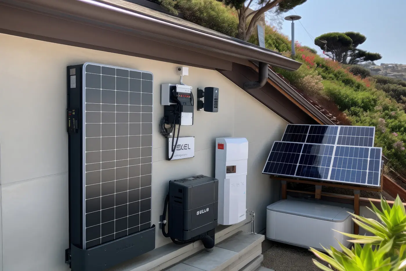 installation panneaux solaires avec batterie intégrée