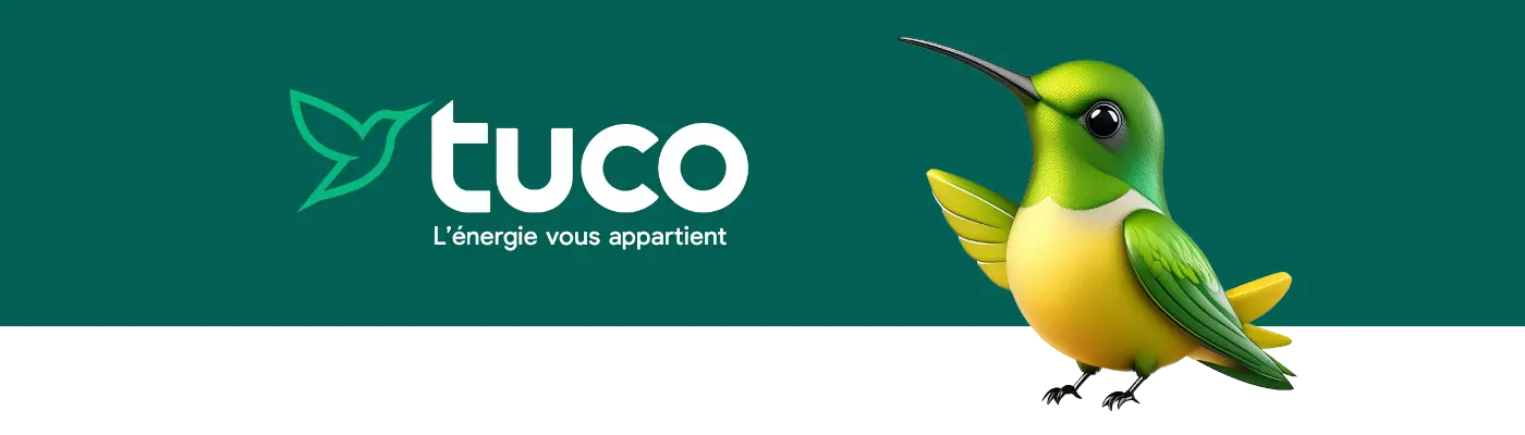 Nous vous présentons notre nouvelle plateforme de marque : Tucoenergie devient Tuco. Donnons égalemen tla bienvenue à Tuxi, notre mascotte. Tuco, l'énergie vous appartient. 